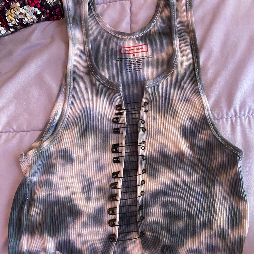 Crop tie dye tank